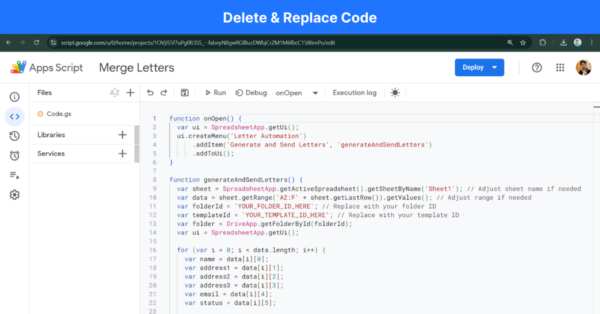 Automating Personalised Letters