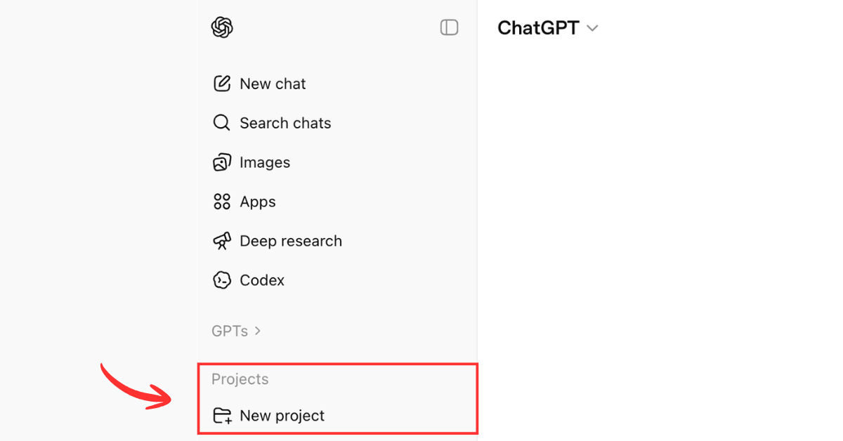 Projects in ChatGPT